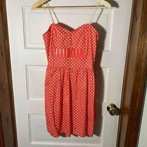 Bebop Strapless Polkadot Dress